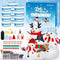 12 Pack Christmas Craft, DIY Snowman Kit for Kids, Indoor Decorations and Creative Air Dry Modeling Clay