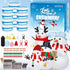 12 Pack Christmas Craft, DIY Snowman Kit for Kids, Indoor Decorations and Creative Air Dry Modeling Clay