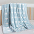 Kid Nation Super Soft Baby Blanket, Heart Design in Blue, 30 x 40 inch