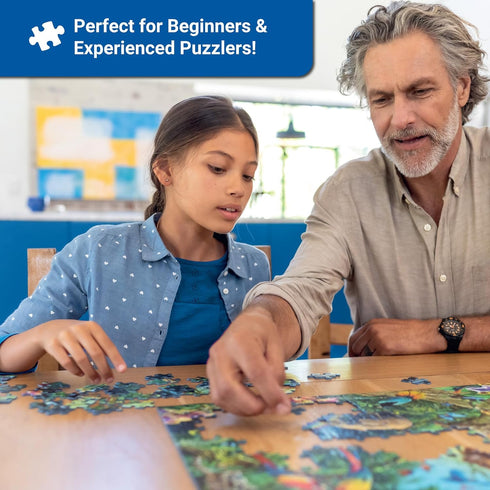 1000 Ravensburger - Maligne Lake, Canada - Piece Jigsaw Puzzle - Featuring Stunning Mountains, Vivid Water, Evergreens