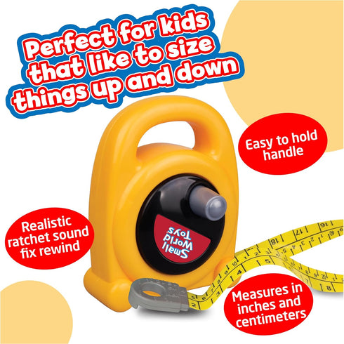 Kids Tape Measure: The Big Tape Construction Toy for Kids Age 3+, Educational Learning Tools