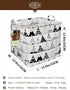 HUNRUNG Square Storage Bins - Nursery Hamper Canvas Laundry Basket, Foldable Waterproof Boxes for Toy Organizer