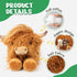 5PC 1 Mommy 4 3-8, Highland Cow Stuffed Animals with Babies Inside, Highland Cow Plush & Surprise Babies, Cute Soft