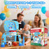 1 12-18 Toys for Year Old Boy - Toddler Basketball Hoop & Soccer Goal & Baseball Activity Center with Light Sound