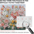 PICKFORU 1000 Spring Floral Puzzles for Adults Pieces, Wildflower Garden Flower Jigsaw Puzzle Oil Painting, Impossible