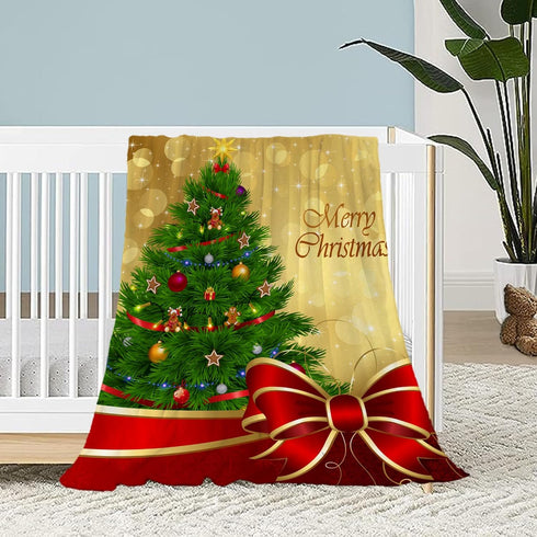 Neatee Living Christmas Baby Throw Blanket Small Christmas Tree Blanket Xmas Winter