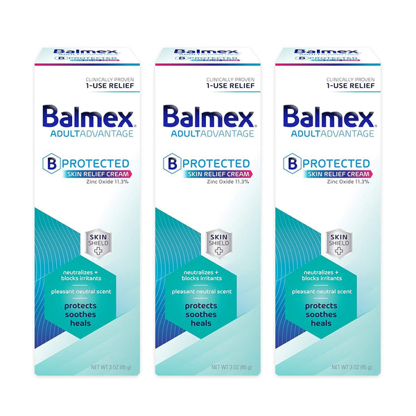 Balmex AdultAdvantage Bprotected Skin Relief Healing Cream, with Zinc Oxide Barrier Cream