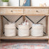 Closet 11"x11" Mkono Macrame Decorative Cotton Rope Basket Boho Nursery Decor Small Cute Woven Tassel Storage Bins