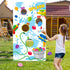 Toss Game Banner for Water Balloons - 4 Score Holes Shooter Target for Water Gun, Pool Party Supplies
