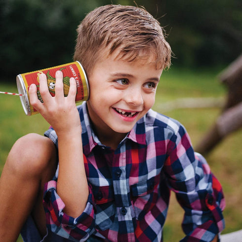 Communication Classic Tin Can Telephone - Fun Toy