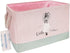 LANGYASHAN Rectangular Canvas Storage Bin with Handles for Organizing Home Kitchen Toys Office Closet Shelf (Girl)