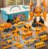 Magnetic Transform Engineering Car Assembled Toys with Storage Box, Robot Magnetic Blocks