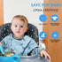 Waterproof Long Sleeve Bibs for Toddlers - Smock with Food Catcher Pocket for Easy Feeding