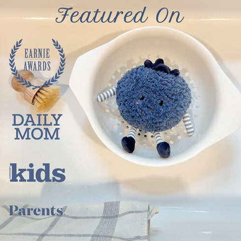 7-Inch MON AMI Blue Berry Fruit Plush Toy Stuffed Blueberry Toy for Boys & Girls | Soft Food Plush | Pretend Play