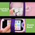 ALKOO Kids Toy Smartphone Case, Learning Toys Holder for Toddler Play Cell Phone, Pink
