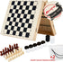 2 in1 moopok Fast Sling Puck Game - Chess Board and Desktop Battle Super Winner Game,Fast Action Wooden Air Hockey