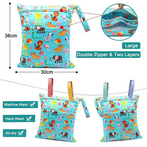 Lulurose 120 Count 9x13 inch (12x14 inch) Baby Disposable Diaper Bags Diaper Sacks Thick & NO Leak and Waterproof