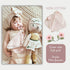(15x15) Ali+Oli Pacifier Blanket Holder (Pink Flowers) Soft Muslin Cotton Cuddle Blanket with Button Snap Closure