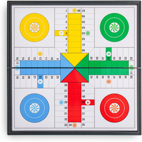 Set 9.75 Inches Ludo Magnetic Folding Travel Board Game