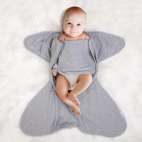 3-6 2-Way 1.0, Sleep Sack Swaddle Baby, Sleepsack Newborn for Months, Swaddle Blanket Bottom with Zipper, Easy