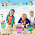 13 Pack Set 3-10 Beach Bucket Shovels Toys for Kids,Collapsible Beach Sand Toys Beach Pails and Shovels for Toddlers