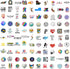 Volleyball Stickers, 100PCS Motivational Water Bottle Stickers for Kids, Vinyl Waterproof for Anywhere You Need