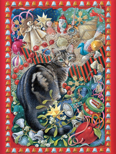 Buffalo Games 750 Piece Jigsaw Puzzle - Christmas Cat-tastrophy - Perfect for Game Nights