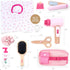 Playset 17 3 4 5 6 UMU Wooden Hair Salon Pcs Pretend Hairdressing Toy with Hair Dryer Straightener Mirror Comb
