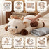2-5 lbs 23" Mewaii Weighted Stuffed Animals for Adults & Kids, - Heatable Coolable Cow Plush, Microwavable Adjustable