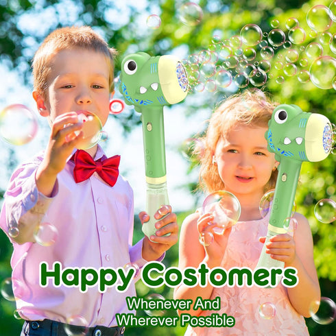 Bubble Machine for Kids, Outdoor Toys for Toddlers Age 3-5, Battery Operated Bubble Wand for Easy Outdoor Use