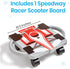 hand2mind Red Speedway Racer Scooter Board, Floor Scooter Board, Gross Motor Toys, Kids Exercise & Physical Education