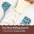 7-60lbs, 3 Pack, Kinder Cloth Diapers Reusable Baby Diapers Pocket Style Athletic Wicking Jersey, Bamboo Viscose