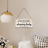Ycyfckdr Bedroom-B06 Baby Sleeping Sign - Do Not Knock Or Ring Doorbell, Rustic Hanging Sign For Front Door, Nursery
