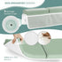 PURELYDOT Elbow Set Comfortable Baby Bath Kneeler & Rest Pad Extra Thick Foam Cushion with Toy Organizer Non-Slip