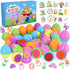 24 Pack Prefilled Easter Eggs With Toys, Stamps with Easter Tattoos Easter