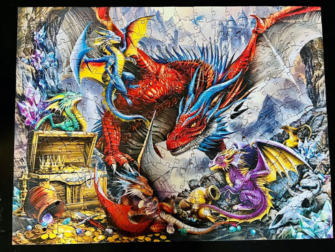Masterpieces 300 Piece EZ Grip Jigsaw Puzzle - Dragon's Horde - 18"x24"