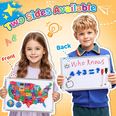 Playset, 5 6 7 8 9 10 11 12 13+ Alritz Pretend Teacher Role Pretend Play Kids School Toys Kit Include Map, Calendar