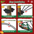 SHXYKZ Set, Set, 2 Hanging Christmas Train Under The Christmas Tree Train Toy Train for Christmas Tree with Real