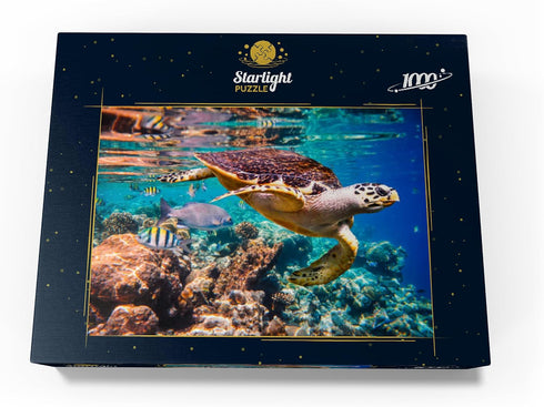 MyPuzzle Hawksbill Turtle Maldives, Premium 1000 Piece Jigsaw Puzzle for Adults