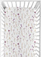 Sweet Jojo Designs Fitted Baby Crib Sheets (Boho Garden Purple Floral) for