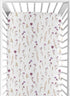 Sweet Jojo Designs Fitted Baby Crib Sheets (Boho Garden Purple Floral) for