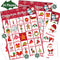 V-Opitos Large Size Christmas Bingo Game Cards - 6 x 8.5 Inch for 24 Players - Xmas Party Games