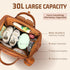 Backpack ROSEGIN Premium Vegan Leather Diaper Bag with Waterproof Changing Pad Reinforced Stitching & Zippers, Baby Bag