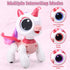 3 4 5 6 7 8 Remote Control Unicorn for Girls - Companion Pet Toys Electronic Pink Pegasus,Music and Waking Robot