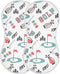 Mazeann Golfer Golf Sports Burp Cloths Baby Boys Girls Absorbent Soft Cotton Burping