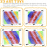 Extra Large 3D Pin Art Toy Board Game for Ages 5-7, Rainbow Sensory Fidget Toys for Kids