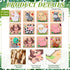 12 Pack Capoda Farm Animal Wooden Puzzles Wood Farm Jigsaw for Toddlers Featuring Cow, Sheep, Pig and More Montessori