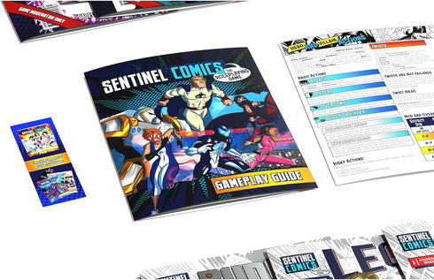 Greater Than Game: Sentinel Comics Roleplaying Game - Starter Kit, 6 Pre-Made Adventures, Ages 14+