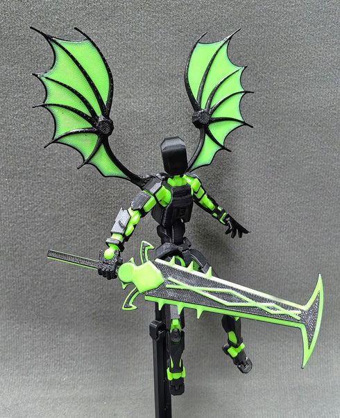 T13 Set 13 Dummy 13, 3D 13 Action Figure - Titan Robot, Printed Lucky for Collectors Desktop Decorations (Assembly