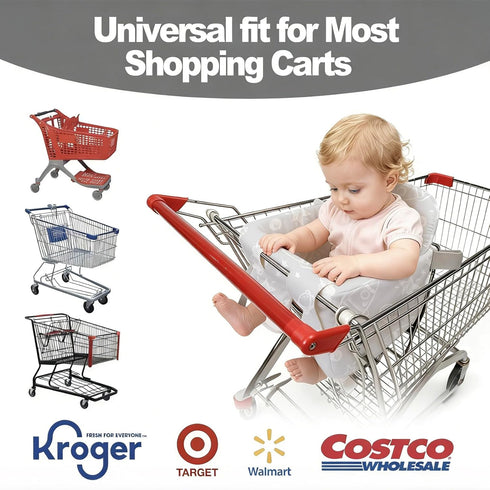 Storafolix Shopping Cart Cover for Baby, High Chair Cover, Grocery Cart Cover, Cart Seat Cover for Baby, Shopping Cart